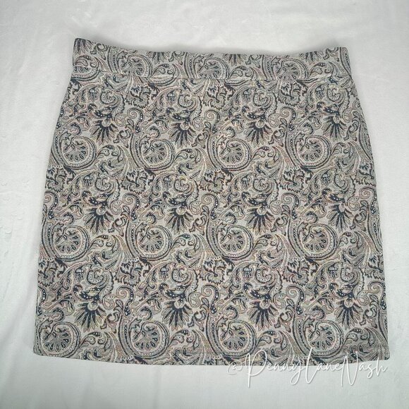 Free People Seasons In Paisley Mini Skirt Size Large - Picture 6 of 10